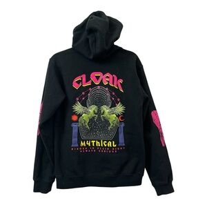 EUC Cloak x Mythical Limited Edition Black Graphic Hoodie – Winged Horse Design